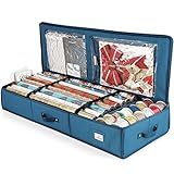 Hearth & Harbor Wrapping Paper Storage Container - Christmas Storage Bag with Interior Pockets - Gif | Amazon (US)