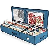 Hearth & Harbor Wrapping Paper Storage Container - Christmas Storage Bag with Interior Pockets - Gif | Amazon (US)