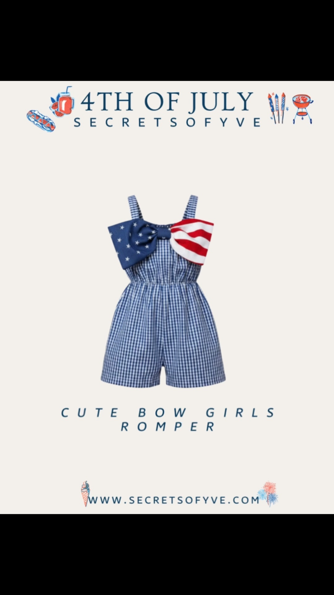 SecretsofYve: 4th of July outfit. This is a sweet little romper for young girls that comes in multiple sizes! @nordstrom
#Secretsofyve #ltkgiftguide
Always humbled & thankful to have you here.. New posts daily at 3pm & 4:15pm EST. 
CEO: PATESI Global & PATESIfoundation.org
@secretsofyve : where beautiful meets practical, comfy meets style, affordable meets glam with a splash of splurge every now and then. I do LOVE a good sale and combining codes! #ltksalealert #ltkvlog #ltktravel secretsofyve

#LTKSeasonal #LTKootd #LTKKids