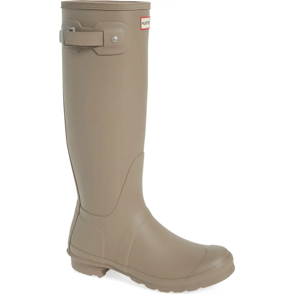 Hunter Original Tall Waterproof Rain Boot in Medium Natural 101 at Nordstrom, Size 6 | Nordstrom