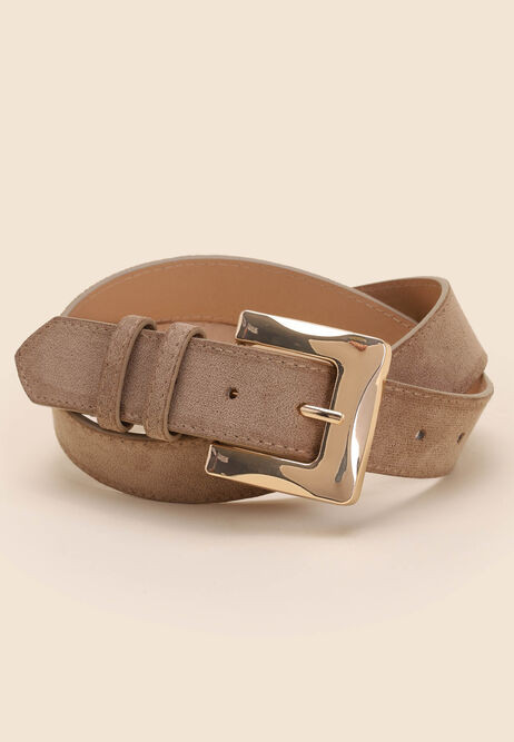 Womens Mink Suedette Jeans Belt | Peacocks