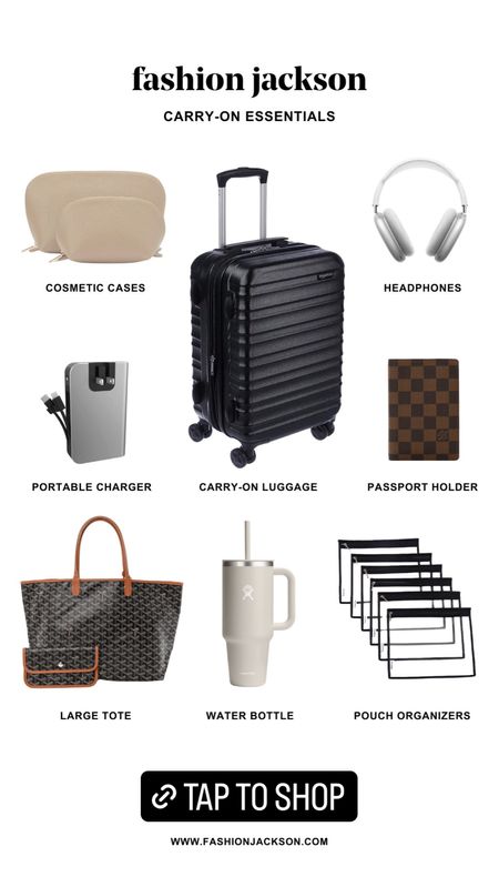 Travel essentials #fashionjackson #luggage #travel #amazonfinds #goyard

#LTKstyletip #LTKtravel #LTKfindsunder100