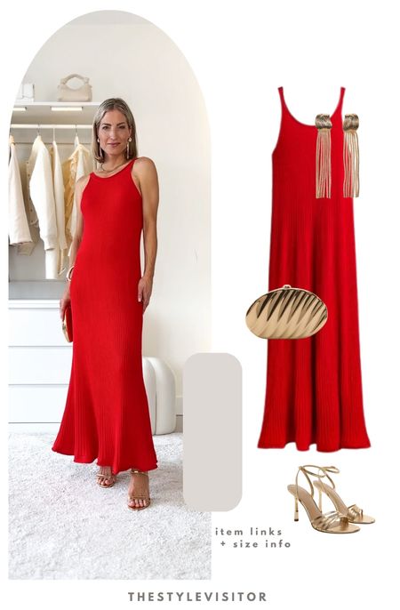 Red holiday knit dress in size xs. Deep back cut out. Wear with golden accessories.

Found a lovely dupe at Mango, also linked that one

‼️Don’t forget to tap 🖤 to add this post to your favorites folder below and come back later to shop

Make sure to check out the size reviews/guides to pick the right size

Holiday look, summer outfit, tan accessories, beach look, beach outfit

#LTKStyleTip #LTKSeasonal
