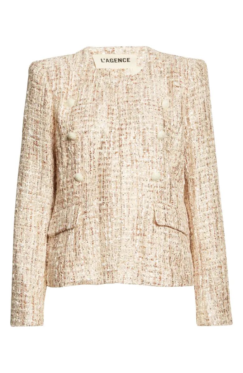 L'AGENCE Effie Tweed Jacket | Nordstrom | Nordstrom