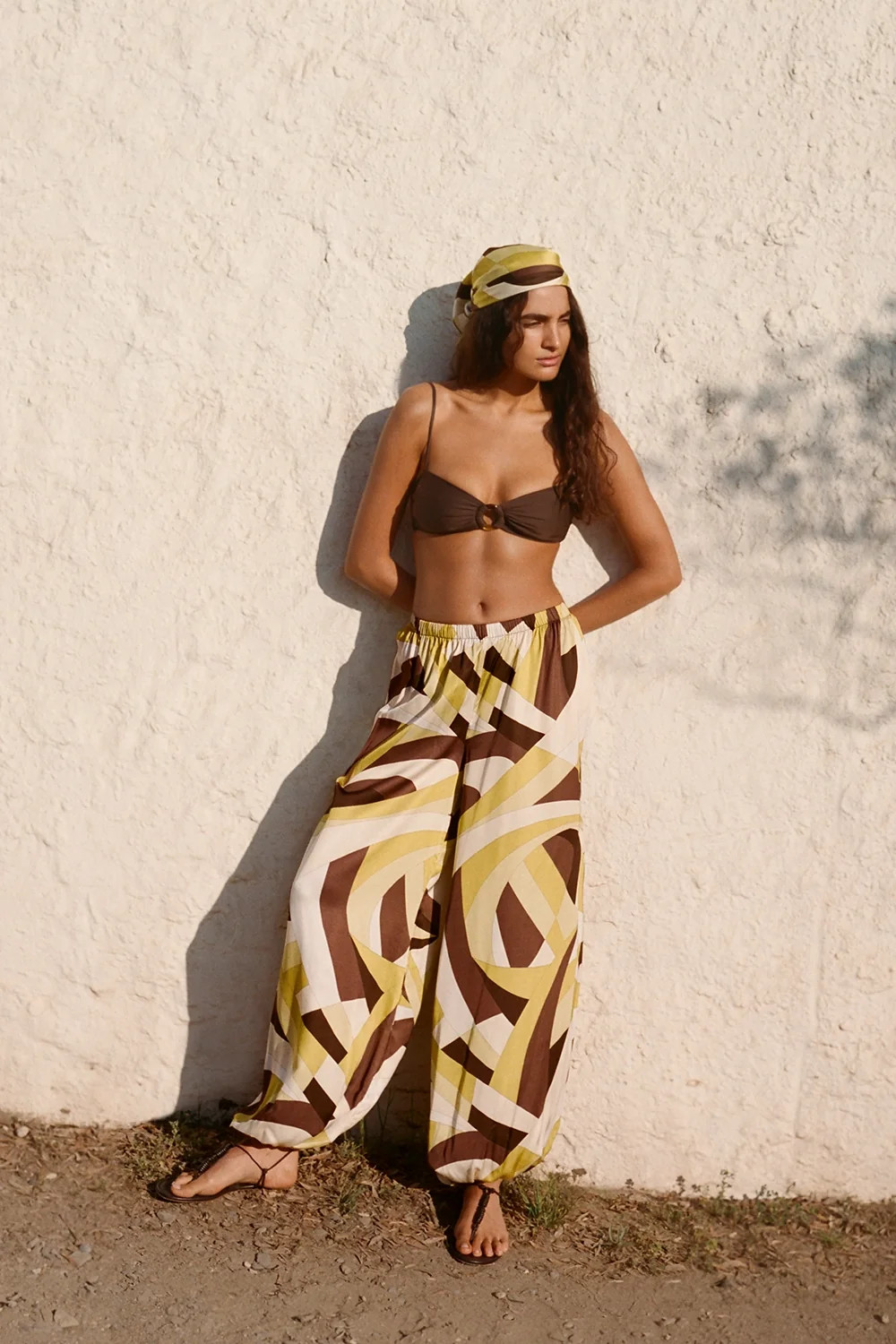 Kortez Balloon Pant Mila Geometric Print | Faithfull (AU)