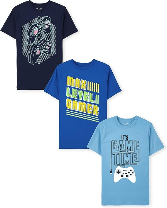 The Children's Place Boys The Children's Place Boys Short Sleeve Graphic T- Shirt 3-Pack | Amazon (US)