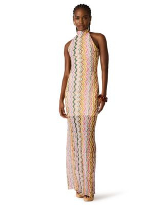 Steve Madden Women's Layra Halter-Neck Bodycon Dress - Rainbow Vision | Macy's