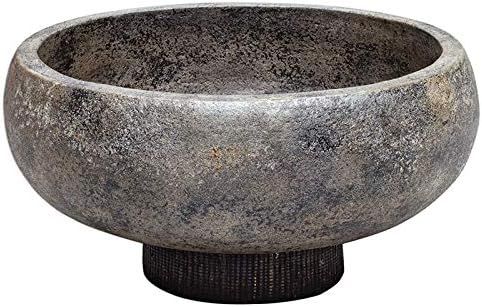 BOWERY HILL Contemporary Decorative Bowl in Aged Black and Gold | Amazon (US)
