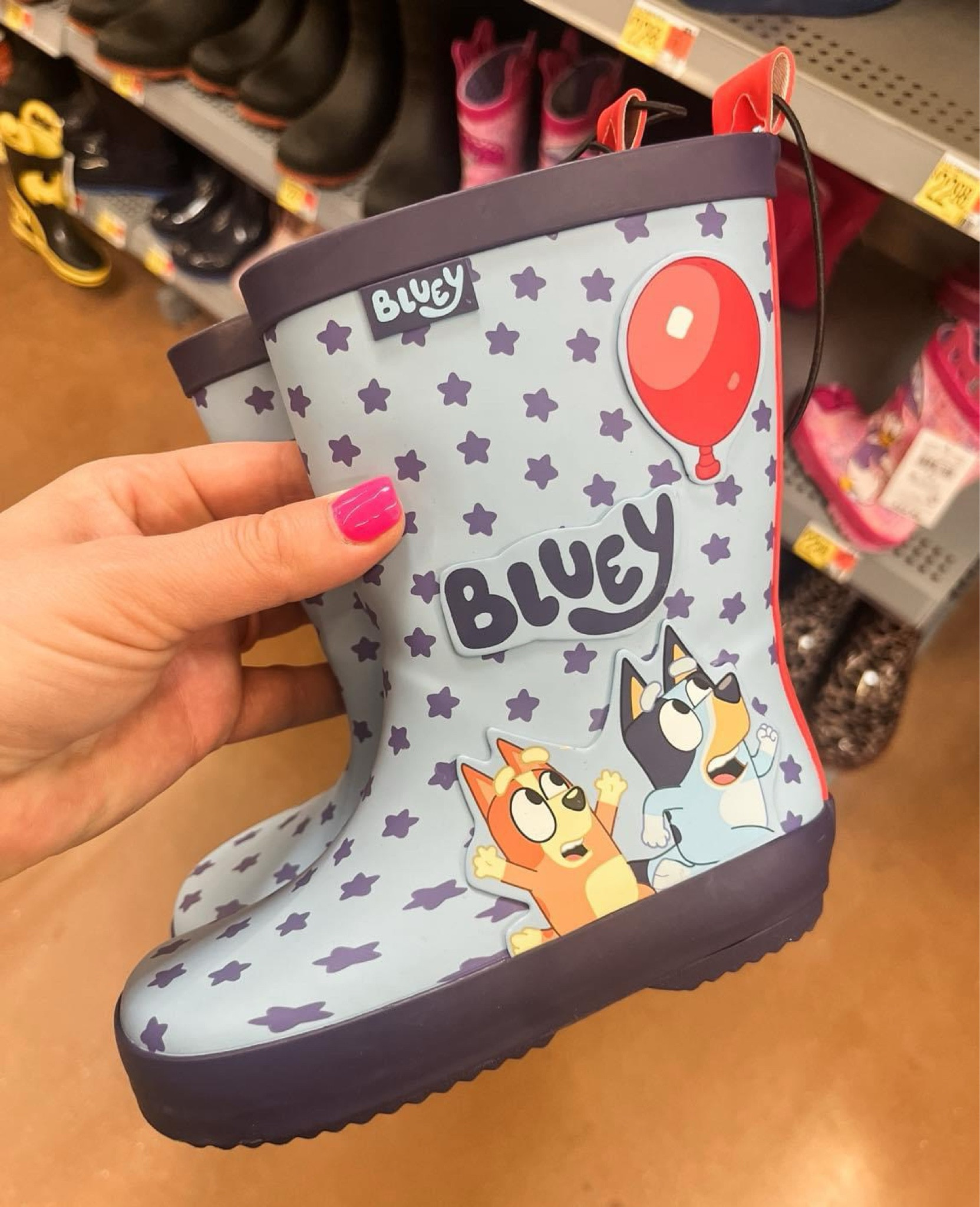 Got a Bluey lover? Super cute Bluey rain boots from Walmart 

#LTKkids #LTKshoecrush #LTKfindsunder50