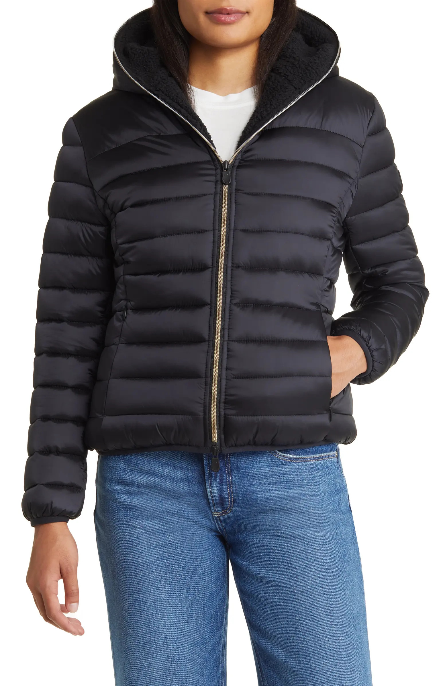 Elvira Water Resistant Hooded Puffer Jacket | Nordstrom