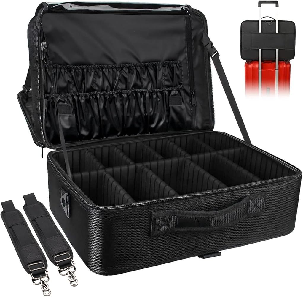 Extra-large Makeup Case, a Must for Double-layer Travel, a Storage Case for Professional Makeup A... | Amazon (US)