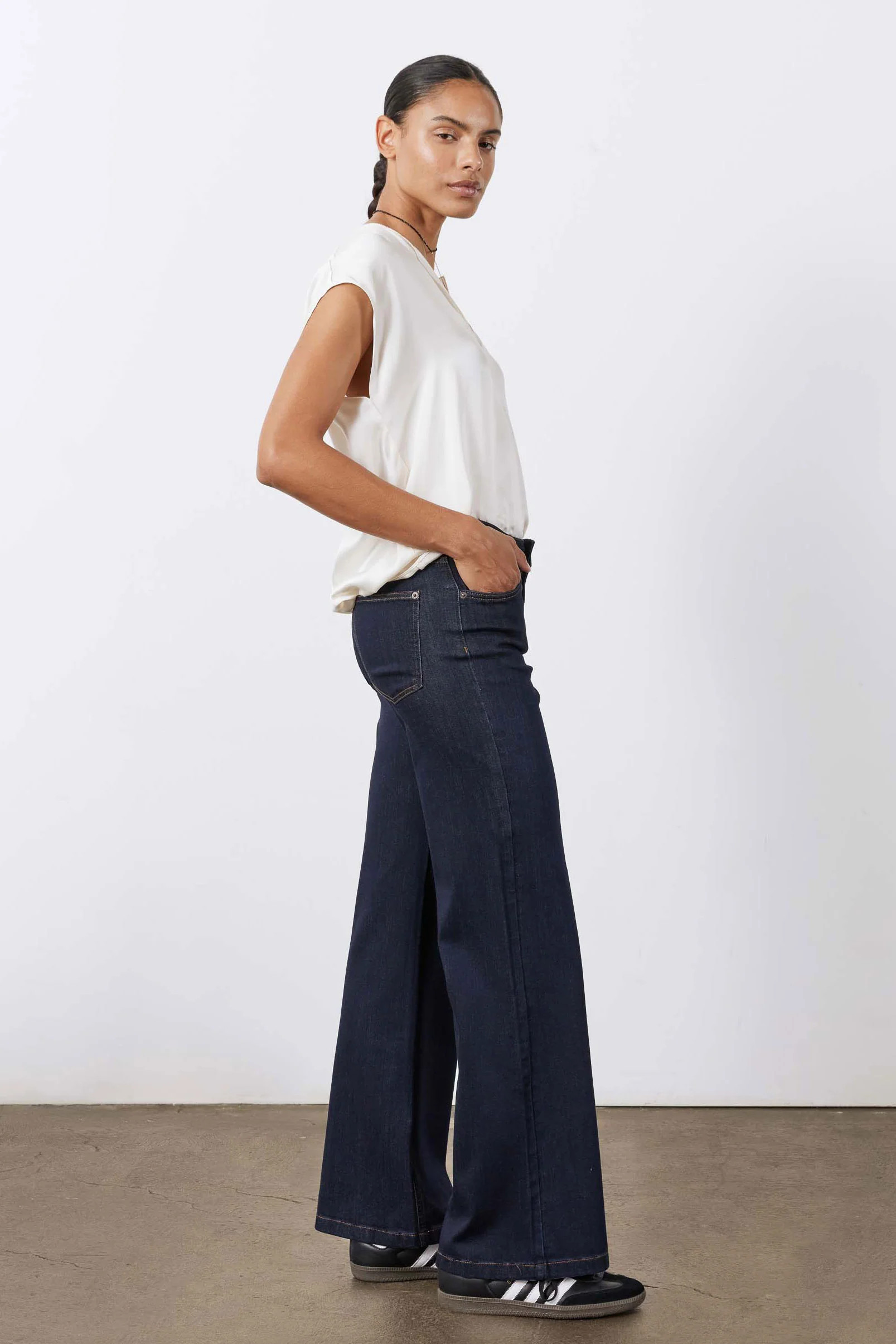 The Petite Palazzo Jeans | Ruti