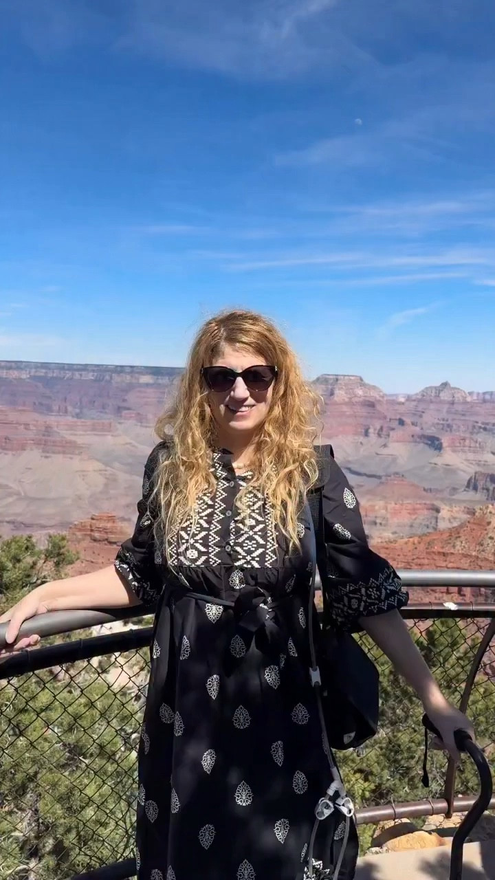 The @grandcanyonnps is truly stunning!! This was my first time ever visiting!! I was in awe. But I can’t believe I look half way decent or u got and photos..the whole time my lungs were suffering from the altitude.not seen is my bottle of oxygen.  But truly amazing!!! With America 250 birthday this year thought was great time to visit some new spots in USA !!! But Grand Canyon was also really disabled friendly in the wheelchair!! If have any disabled travel love to help you.. also how cute is that squirrel 🐿️!!!
.
.
Blessed is the nation whose God is the Lord, the people whom he has chosen as his heritage!

Psalms 33:12
.
.
Shop my look on @shop.ltk and @shopmy bellevueblue 
.
.
Style ..USA .. god bless America. .. travel .. Grand Canyon.. disabled . Beauty .. sunscreen.. makeup .. style .. fashion .. dress .. Arizona .. verse .. jewelry . Chronic illness .. cotton dress .. modest .. styling .. 
.
#travel #grandcanyon #style #beauty #chronicillness