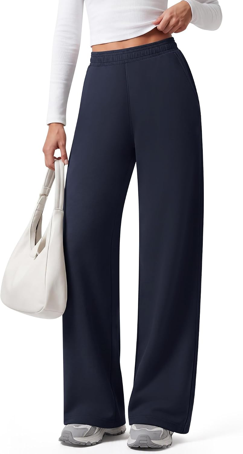 G4Free Smoofit Wide Leg Sweatpants for Women Narrow Elastic Waistband | Amazon (US)