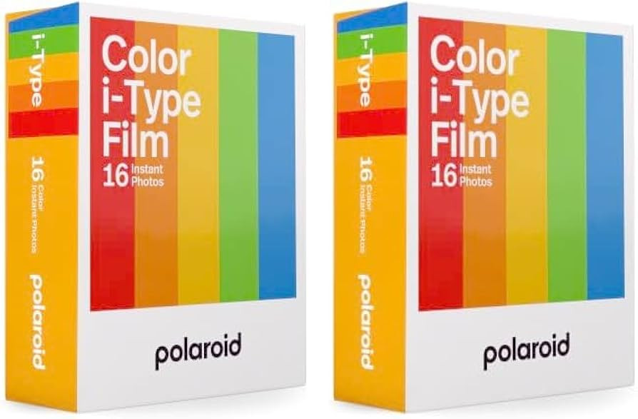 Polaroid Color Film for I-Type Double Pack, 16 Color Instant Photos (6009) (Pack of 2) | Amazon (US)