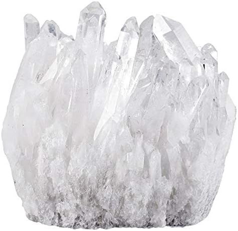 Rockcloud Natural Clear Rock Crystal Quartz Cluster Stone Specimen for Home Decoration, Healing Crys | Amazon (US)