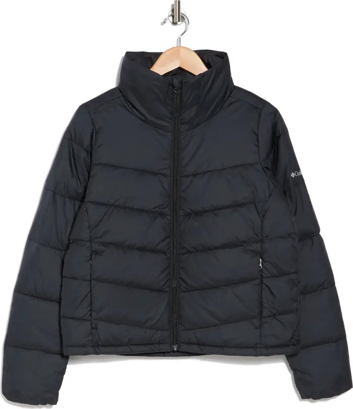 Shimmer Ridge Cropped Water Repellent Channel Quilted Puffer Jacket | Nordstrom Rack