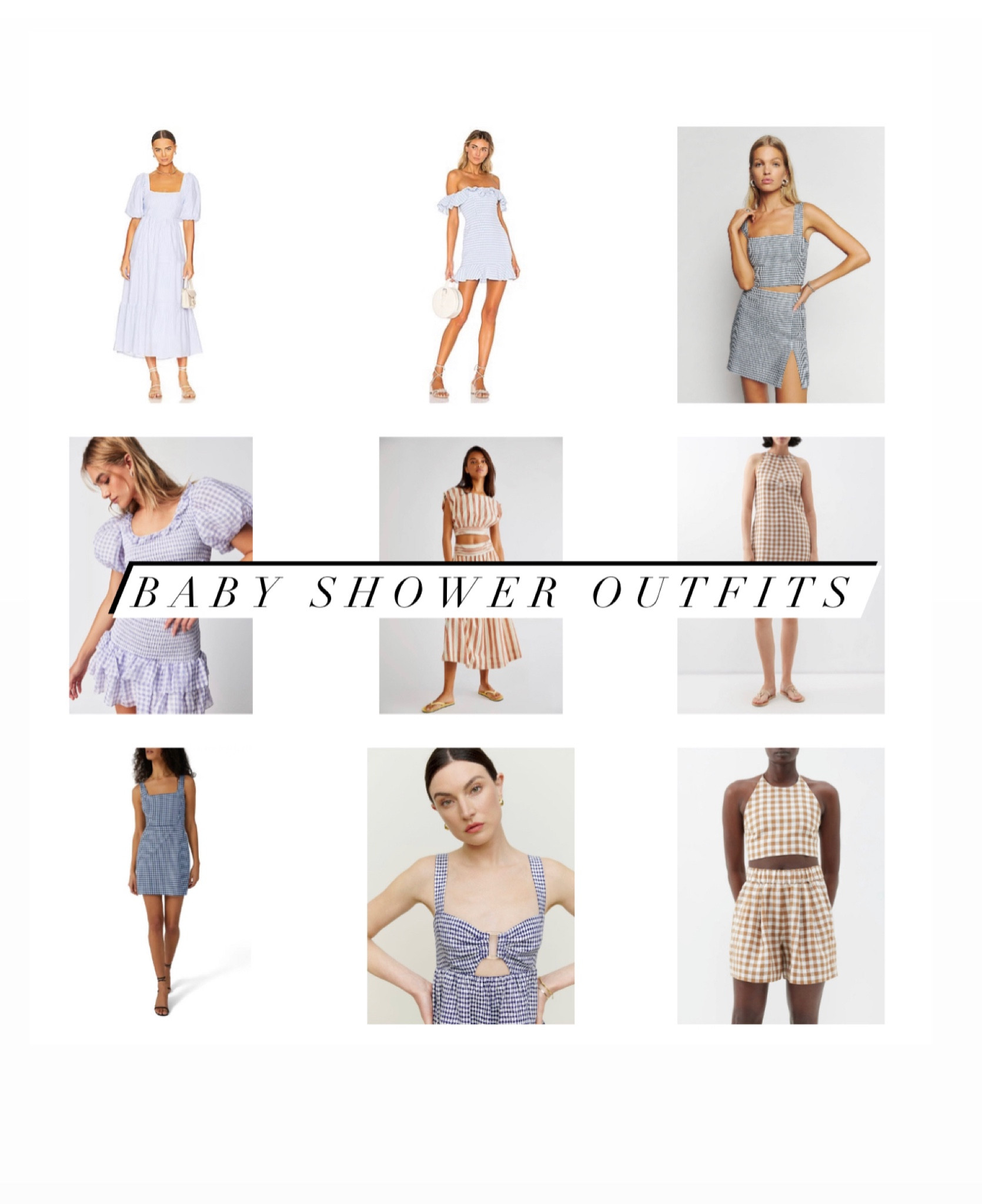 Cute baby shower outfits#LTKFind 

Shopbop | favorite daughter | Nordstrom | gingham | spring style 

#LTKSeasonal #LTKstyletip
