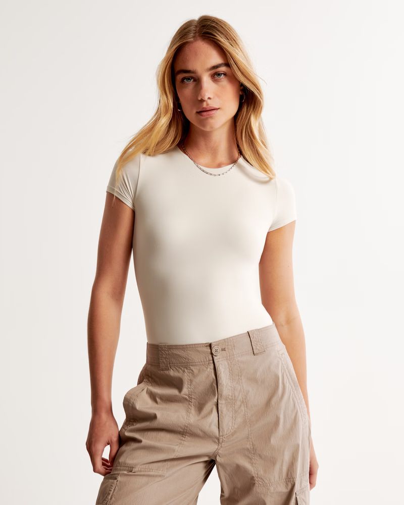 Soft Matte Seamless Tee Bodysuit | Abercrombie & Fitch (US)