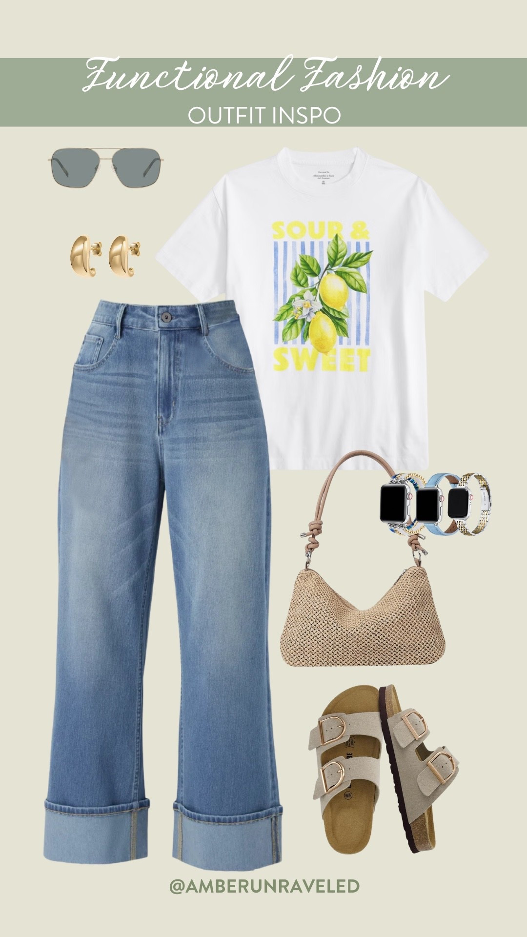 Step into easy-breezy style with this outfit! The soft, light-wash wide-leg denim offers ultimate comfort, while the vibrant graphic tee adds a pop of personality. Complete with accessories like a variety of stylish smartwatch bands and comfortable sandals!
#basiclook #casualoutfit #everydaywear #citystroll

#LTKU #LTKSeasonal #LTKStyleTip