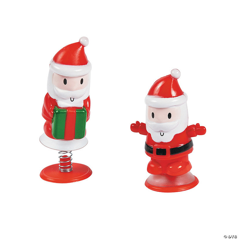 2" Christmas Santa Claus Red & White Vinyl Pop-Ups - 12 Pc. | Oriental Trading Company