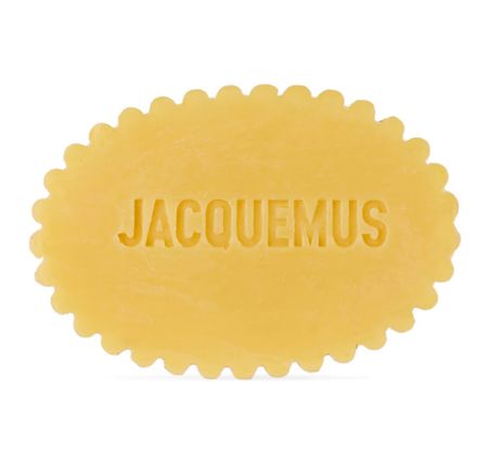 JACQUEMUS
Guirlande 'Le Savon' Bar Soap, 135 g

Scented hand and body soap.

· Features olive oil, shea butter, and jojoba oil
· Includes metal case
Part of the Guirlande collection.

#LTKActive #LTKHome #LTKStyleTip