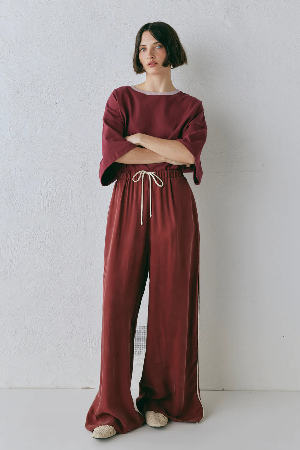 Moonscapes Pants Wine | VRG Grl
