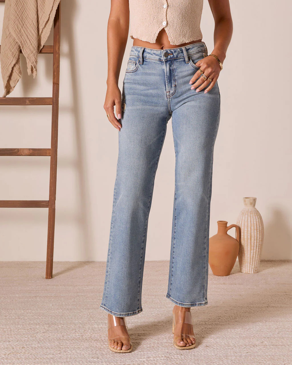 Adeina Super Stretch Straight Jeans | VICI