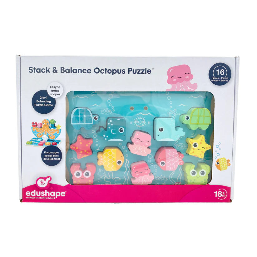 Stack & Balance Octopus Puzzle - Edushape | The Beaufort Bonnet Company