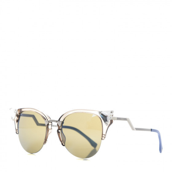 FENDI Iridia Cat Eye Sunglasses FF 0041/S Blue Crystal | Fashionphile