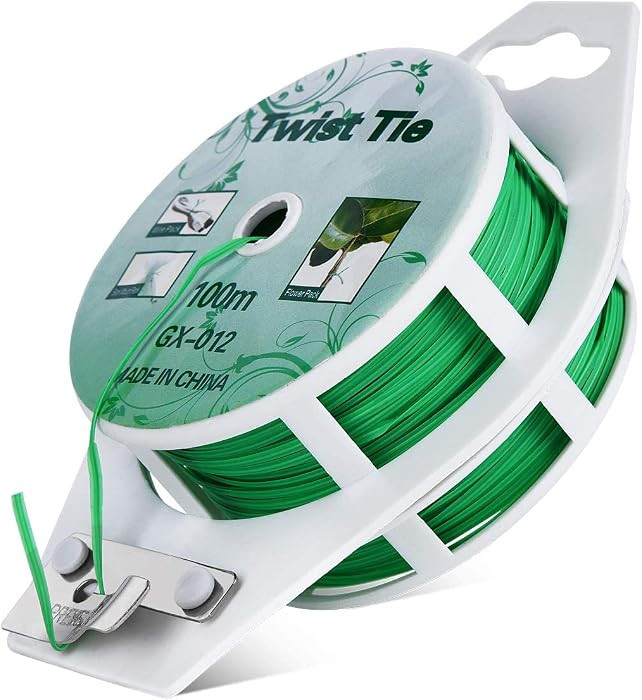 Twist Ties - All-Purpose Coated 328feet Garden Plant Ties with Trimmer Garden Twine Support Ties ... | Amazon (US)