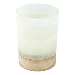 Sugar Sand Beach White Scented Jar Candle with Wood Base by Ashland® | Michaels Stores