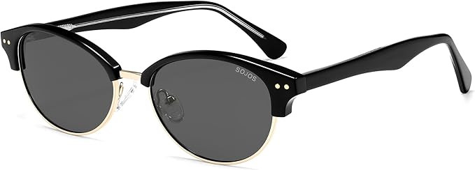 SOJOS Trendy Oval Polarized Sunglasses for Women Retro Cute Shades Sunnies SJ2687 | Amazon (US)