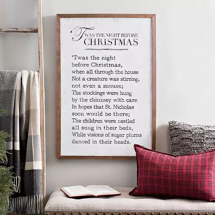 Twas The Night Before Christmas Plaque | Kirkland's Home