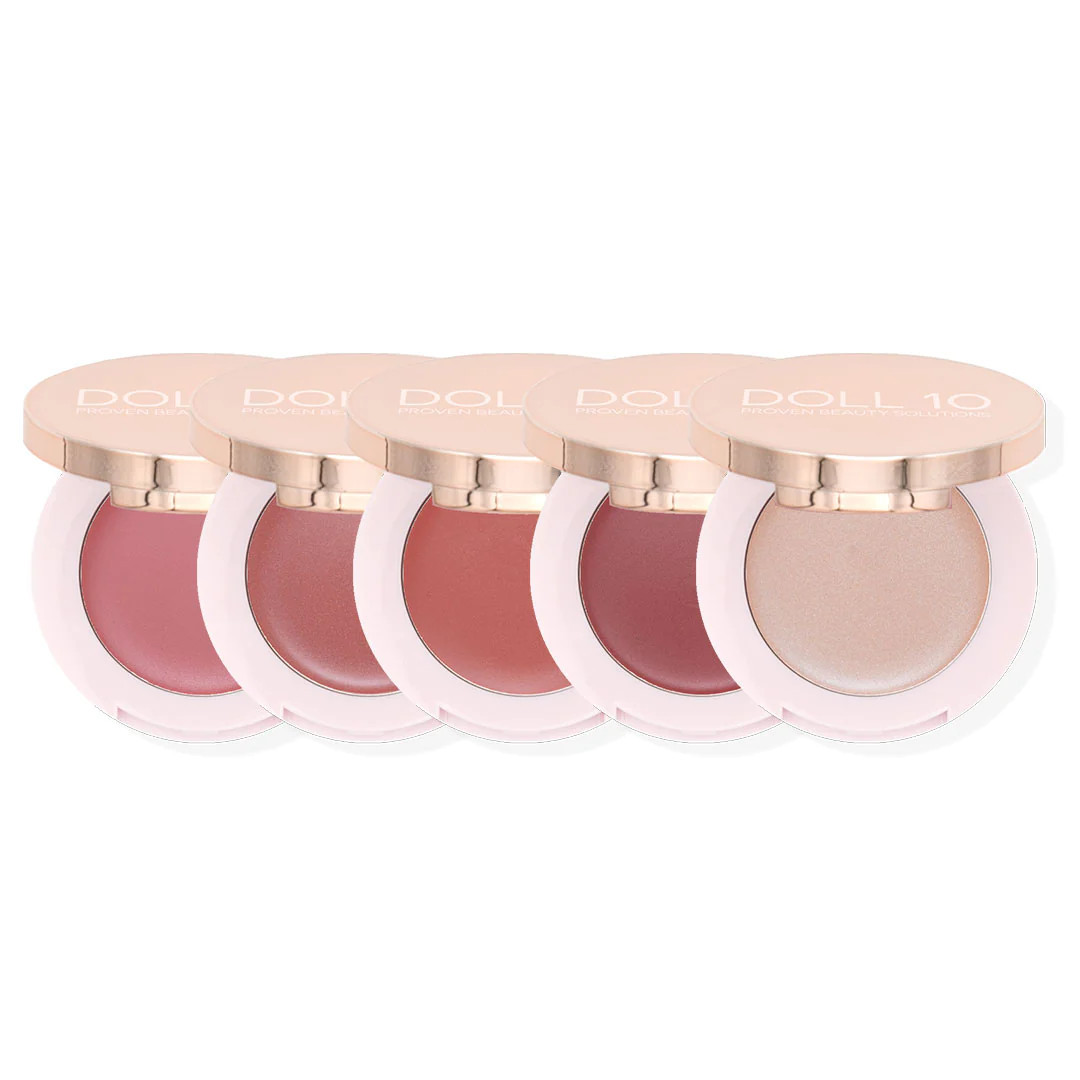 You Glow Girl Doll Skin Genius™ 5-piece Cheek Flush Collection | Doll 10 Beauty
