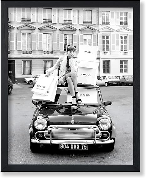 Poster Master Fashion Poster - Shopping in Paris Print - Fashion Photography Art - Glam Gift for ... | Amazon (US)