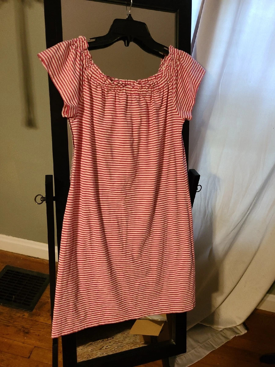 Vineyard Vines Off The Shoulder Striped Dress, XS | eBay US