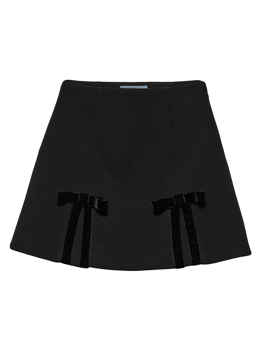 Women's Natté Miniskirt - Black - Size 4 | Saks Fifth Avenue