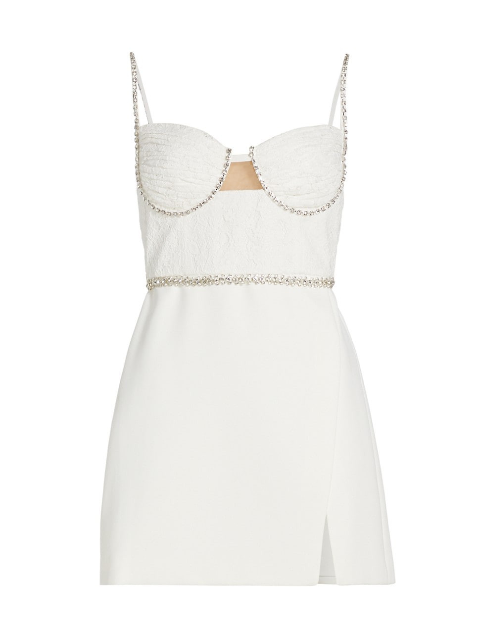 Embellished Molded Minidress | Saks Fifth Avenue