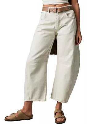 Free People We The Free Good Luck Mid-Rise Barrel Jeans | Belk