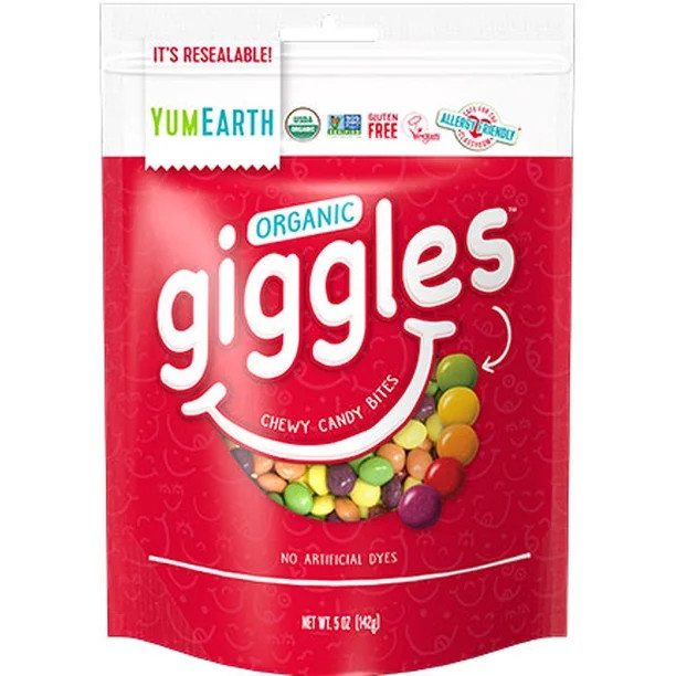 YUMEARTH Organic Giggles Chewy Candy Bites - 5 oz | Walmart (US)
