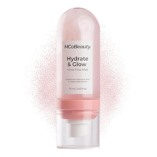 MCoBeauty - Hydrate and Glow Ultra Fine Mist Spray - Watermelon Scented Face and Body Spray with Aloe Vera - Contains Hyaluronic Acid and Shimmer - Christmas Gifts, Stocking Stuffers - 90ml | Amazon (US)