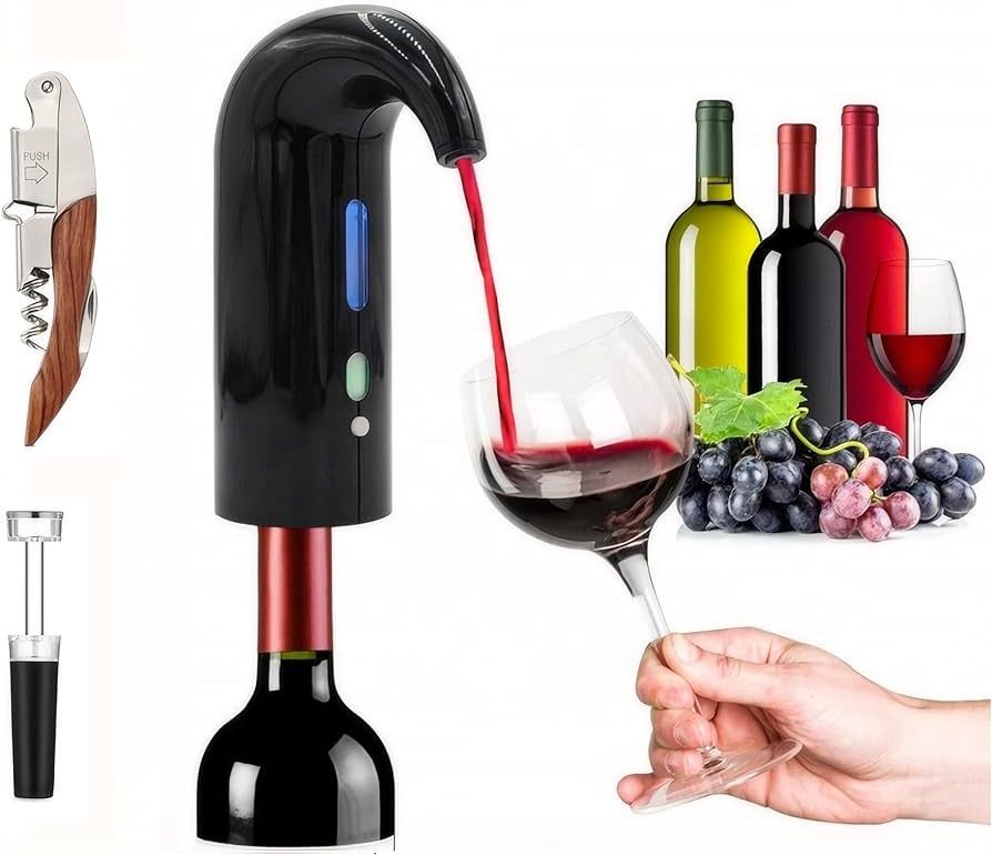 Electric Wine Aerator, Wine Decanter Pump Dispenser Gifts Set,Automatic Wine Aerator Pourer Spout... | Amazon (US)