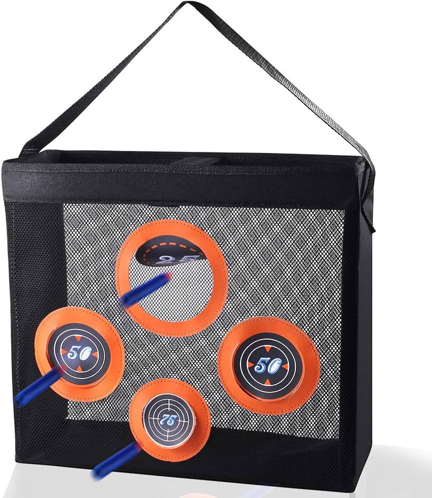Hely Cancy Portable Shooting Practice Target Toy Storage Mesh Bag Compatible with Nerf Darts for ... | Amazon (US)