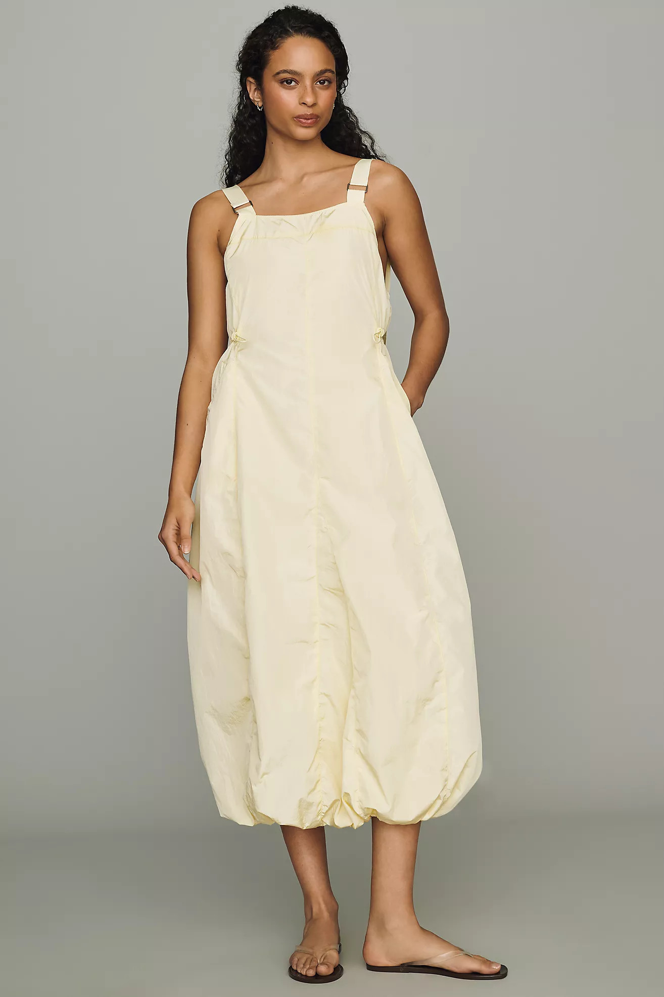 Daily Practice Bubble-Hem Midi Dress | Anthropologie (US)