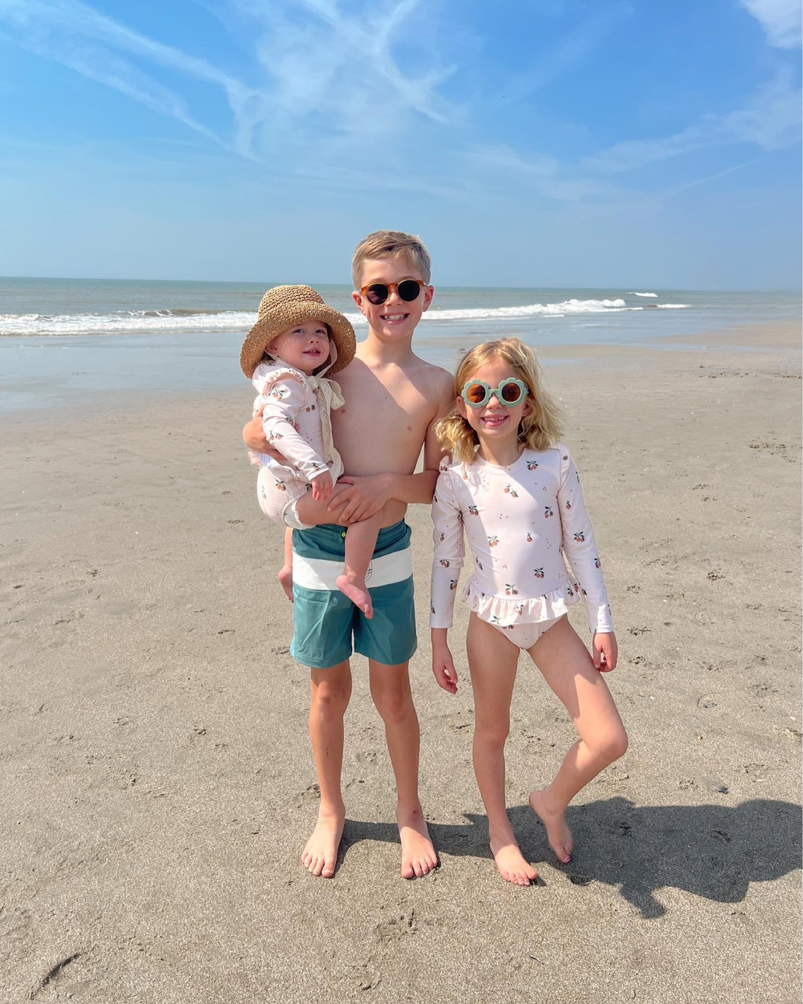 Matching kids swim | vacation | beach vacation | boy girl swim | matching boy girl swim | neutral boy | neutral girl | Baby swimsuit | toddler swimsuit one piece | baby beach | beach vibes | sunhat | baby girl sun hat | beach baby | family swim | neutral baby swim | neutral toddler swim | straw hat | Amazon find #amazon #baby #neutralbaby #neutralkids 

#LTKSeasonal #LTKBaby #LTKKids