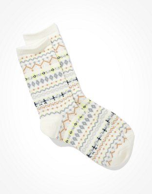 AE Fairisle Crew Sock | American Eagle Outfitters (US & CA)