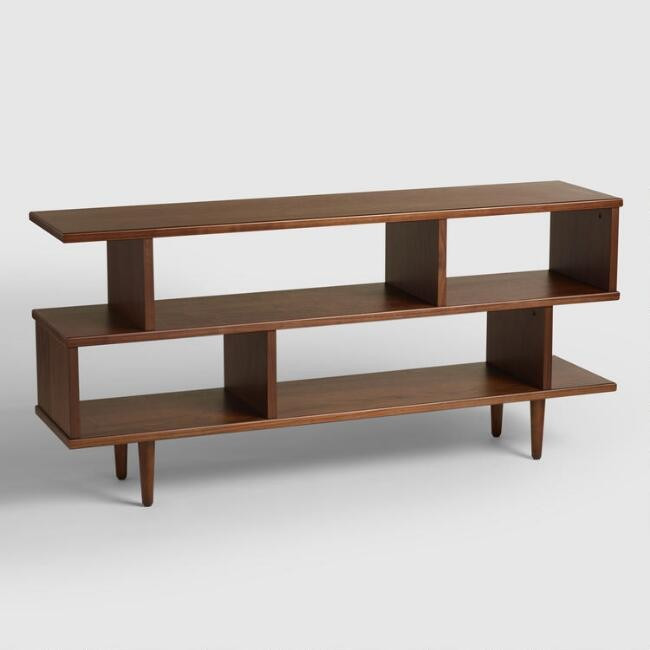 Walnut Brown Wood Ashlyn Bookshelf | World Market