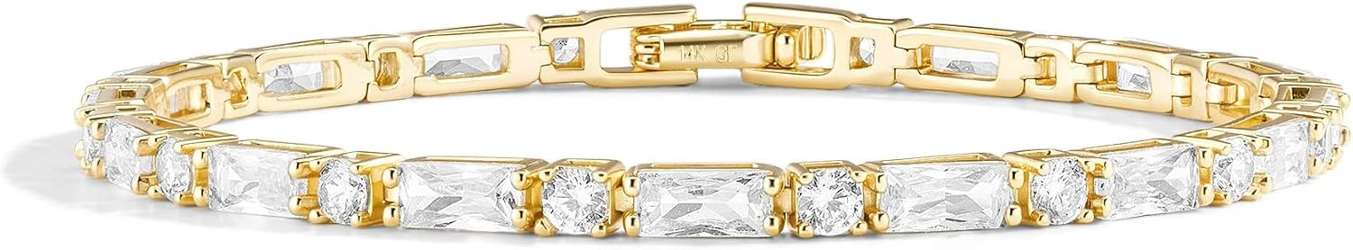 14K Gold Filled Tennis Bracelets for Women | Amazon (US)