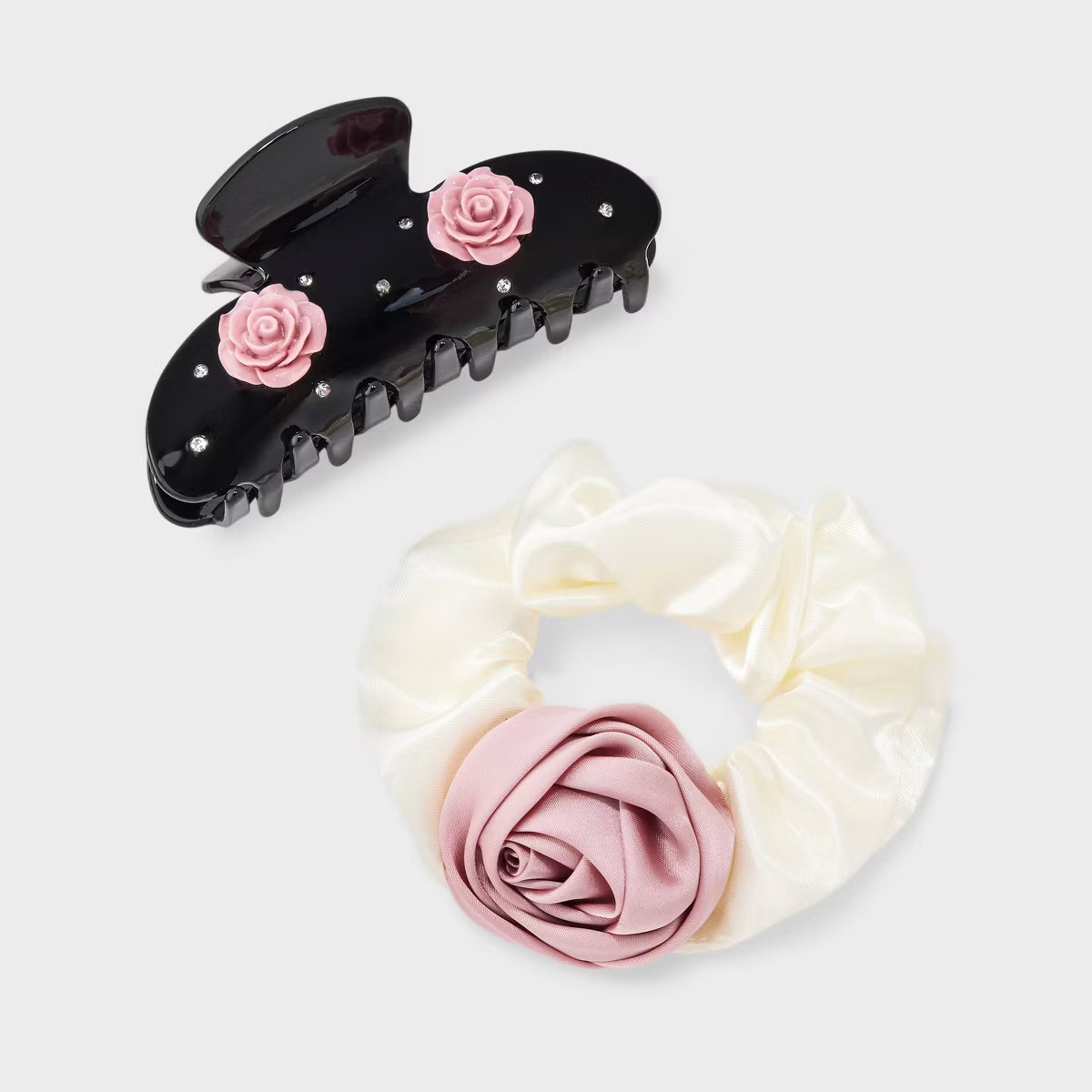 Butterfly Hair Twister and Claw Hair Clip Set 2pc - Wild Fable™ White/Blue | Target